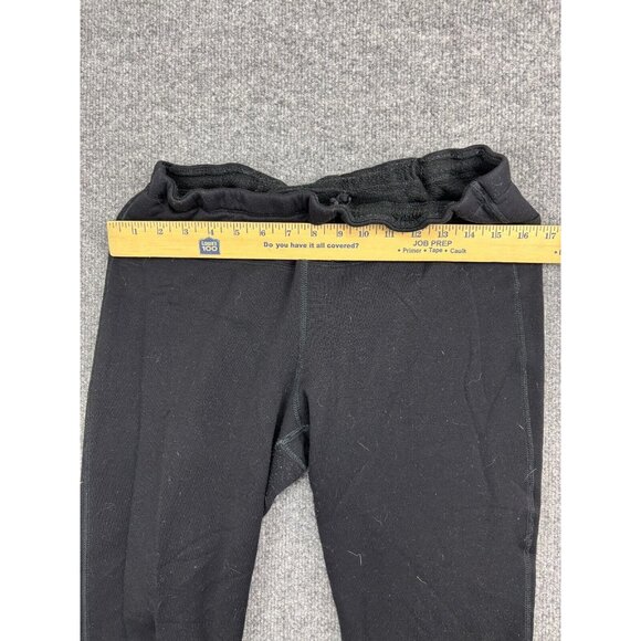 Athleta Pants Women's L Black Pull On Drawstring Tapered Fleece Sweatpant - Picture 3 of 11